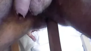 Hotel room chairs do the job when I don't have nothing else