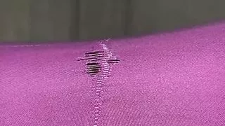 Leggings ripped and cum