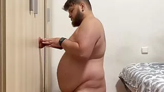 Playing with a dildo