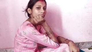 newly married Bhabhi happy by licking pussy and fucking Hindi Audio