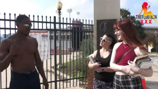 Blowjob, Hardcoresex, Interracialsex, Strap-on