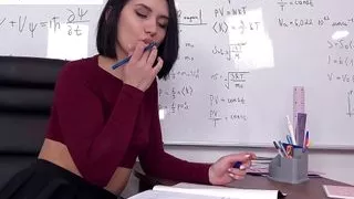 Doing Work While A Student Fucks Me