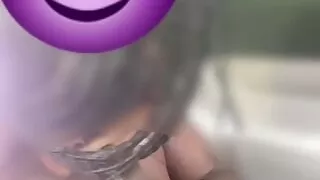 Big Lips Backseat Car Head Big Pulsating Cumshot