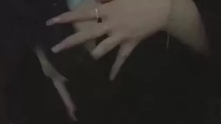 A girl with an excited pussy masturbates in front of the camera