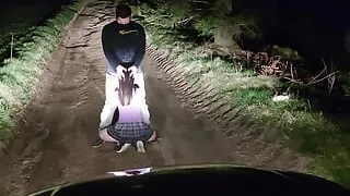 "On the way home after a party with friends"