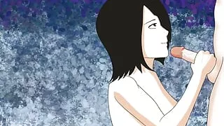 Mikasa gives Eren a Blowjob and gets Nailed on the Crystals - AoT