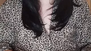 Naughty transmom helps with foot fetish