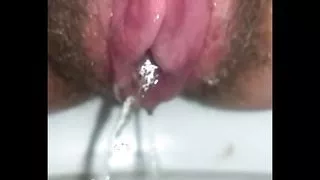My Pumped Hairy Cunt Pissing