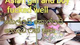 Asian girl and boy fucked well