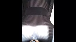 Sissy in Bodysuit Takes Huge Dildo up her Ass