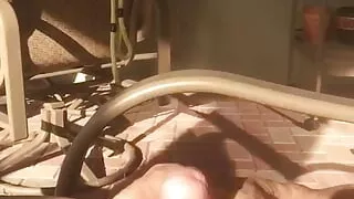 Naked Patio Masturbation