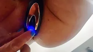 Mikel Donovon has fun with his prostate massager!