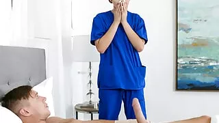 Step Sis In Nurse Uniform Natalie Porkman Takes Care Of Step Brother's Huge Boner - TeamSkeet