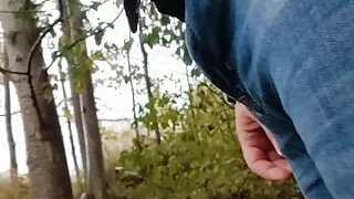 Autumn cum in the forest