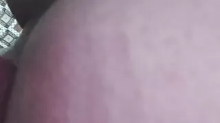 Straight guy plays with a huge dildo in his ass for the first time