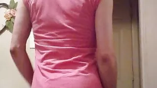 millie wets diaper and puts sexy leggings back on