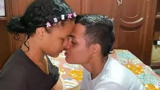 While I'm Alone At Home I Call My Boyfriend To Fuck Me With His Small Cock