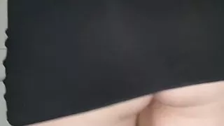 Teen shows you her big ass and shoves her