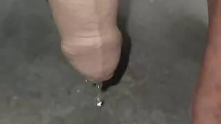 Pissing my big indian cock