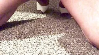 My pantyhose ripped just as I was cumming