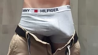 Twink being naughty at work