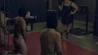 Dominatrix Mistress April - Three slaves with one Whip Part One