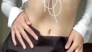 Petite slutty Stepsister catches Her stepbrother on her while she was changing clothes