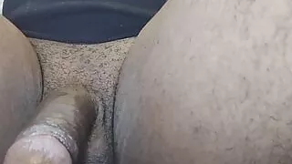 Get in between my legs and come suck this black dick as I jerk it in your face