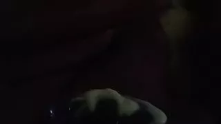 Aunty eating my kunna with her favourite ice cream