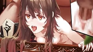 By HentaiSpark ( Enjoy the most delicious blowjobs and the most painful and moaning penetrations)