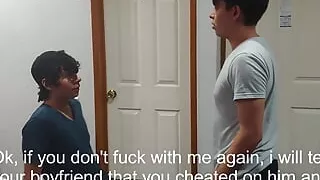 Watch your dear twink boyfriend get fucked by an evil pervert (1)