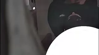 Security Big Dick Piss And Cum in Toilet