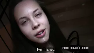 Stunning Brunette Fucks Pov In Public