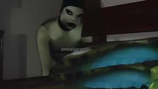 Horrorporn Zentai alien dark night ghost