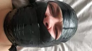 TouchedFetish - BDSM Slave ist tape gagged - Loud Moaning Orgasm - Homemade Amateure Bondage - Submissive wife gets a facefuck