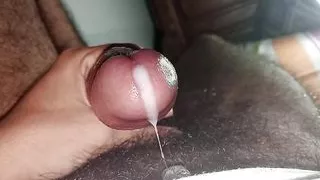 Watch the sperm ejaculate from the head of my penis