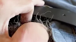 Army soldier wearing civilian clothes jerks off a nice cream load of soldier sauce!