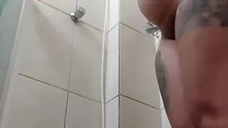 Pregnant Taking a Shower and Masturbating