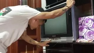 I ask my neighbor for help and he ends up eating my big, huge ass