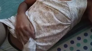 Village girl showing boobs and pussy