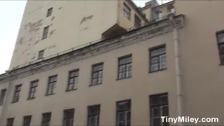 Teen showering naked in hotel room