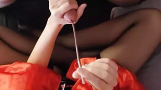 He let me sound him for a change, Warmed him up for double sounding