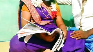 indian beauty teachar studend having sex in home