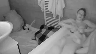 Romantic sex in the bathroom after filming Dada Deville