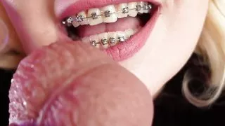 Leather Gloves and Braces Handjob - Point of View POV Video