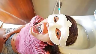 Human Toilet Swallows It All