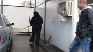 Kinky dude drills redhead fatty in shower