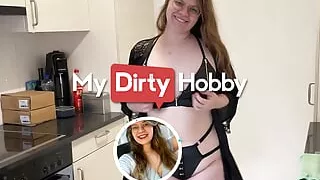 MyDirtyHobby - Brunette babe fucked and creampied POV