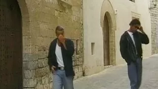 Sexy German woman eating warm cum in the orchard