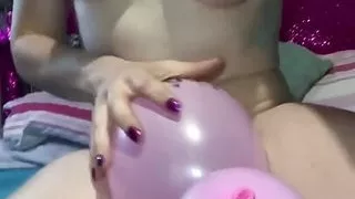 Balloon Popping Lap Dance Using My Perfect Sexy Body to Burst Them
